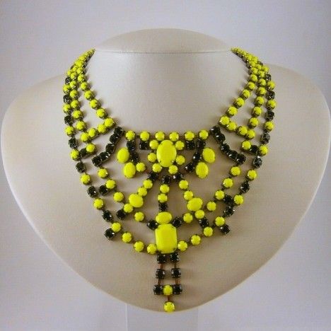 Maxi colar trend neon     (Por encomenda)