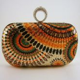 Clutch glam laranja (Por encomenda)