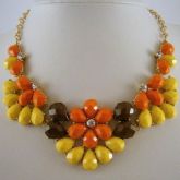 Maxi colar marbella amarelo               (Pronta Entrega)